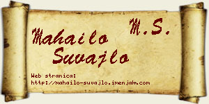 Mahailo Šuvajlo vizit kartica